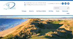 Desktop Screenshot of golftourismaustralia.com