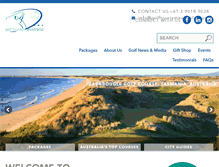 Tablet Screenshot of golftourismaustralia.com
